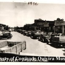 Wheat Trucks at  Little River. Kansas,  1930